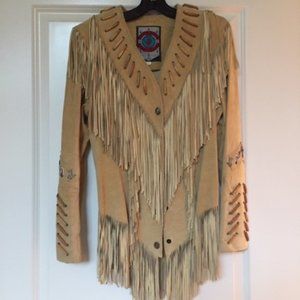 Vintage Diamond Leather Jacket